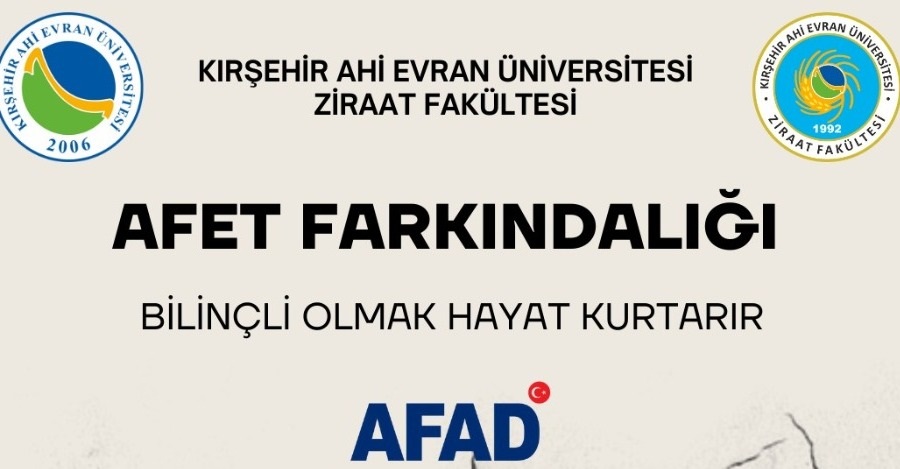 Afad, Ziraat Fakültesi’Nde Afet Farkındalığı Eğitimi Verdi