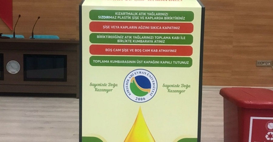 Üniversitemiz Atık Yağları Geri Dönüşüme Kazandırıyor