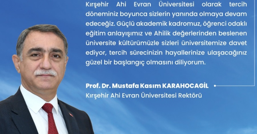 Rektörümüz Prof. Dr. Mustafa Kasım Karahocagil’Den Yks 2026 Mesajı: 