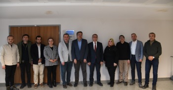 Rektör Karahocagil Kurumsal İletişim Koordinatörlüğünü Ziyaret Etti