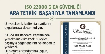 Iso 22000 Başarısı: Gıda Güvenliği Yönetim Sistemi Belgesi Devam Ettirildi