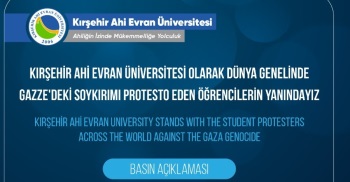 Gazze'deki Soykırımı Protesto Eden Öğrencilerin Yanındayız. Basın Açıklaması
