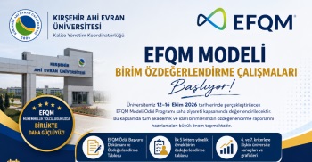 Efqm Ödül Programı Kapsamında Birimlerde Özdeğerlendirme Süreci Başlıyor