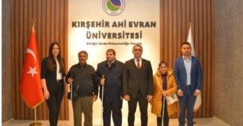 Kırşehir Görme Engelliler Derneği'nden Üniversitemize Ziyaret