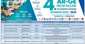 4. Ar-Ge Proje Pazarı’Nda Üniversitemizden 6 Proje Kabul Edildi!