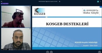 Kosgeb Destekleri” Konulu Çevrim İçi Seminer