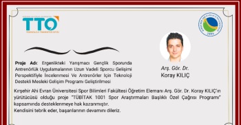 Akademisyenimizden Başarı