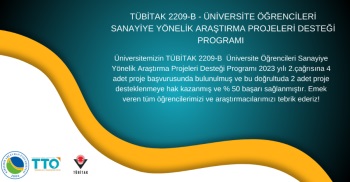 Tübitak 2209-B Üniversite Öğrencileri Sanayiye Yönelik Araştırma Projeleri Desteği Programı 2023 Yılı 2.Çağrısı Sonuçları