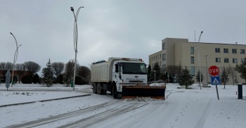 Başkanlığımızdan Karla Mücadelede Hızlı Ve Etkin Çalışma