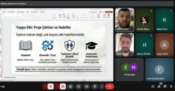 Tübitak 1001 Projeleri İçin Çevrimiçi Eğitim Gerçekleştirildi