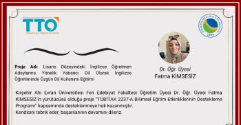 Akademisyenimizden Başarı