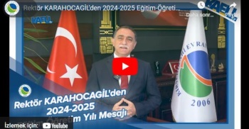 Kırşehir Ahi Evran Üniversitesi Rektörümüz Prof. Dr. Mustafa Kasım Karahocagil' Den Yeni Dönem Mesajı