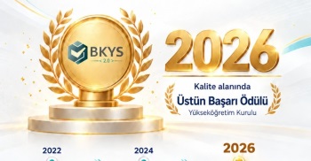 Yök Ten Bkys Ye Üstün Başarı Ödülü