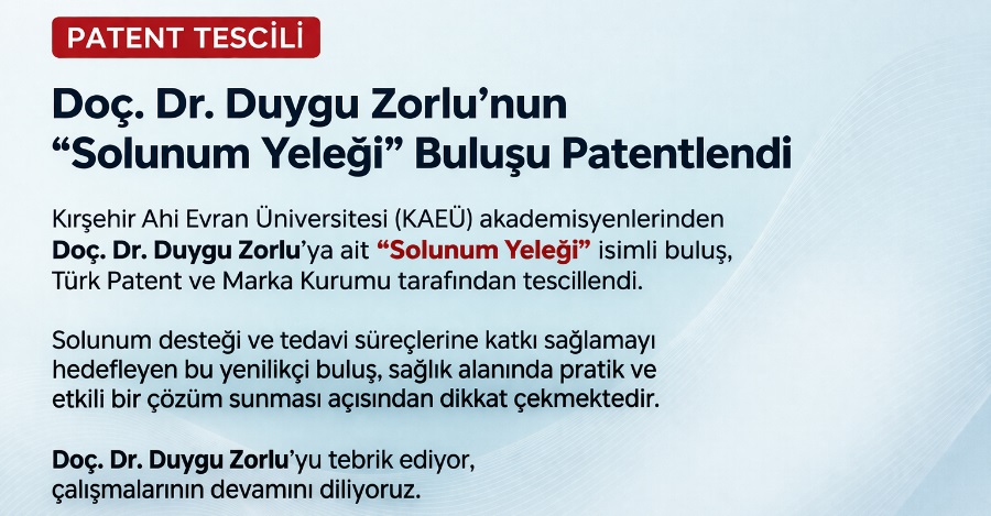 Kaeü’Den Patent Tescili Başarısı