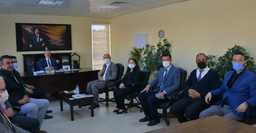 Üniversitemiz Rektör Yardımcısı Sayın Prof.Dr. Ahmet Gökbel'in Başkanlığımızı Ziyareti