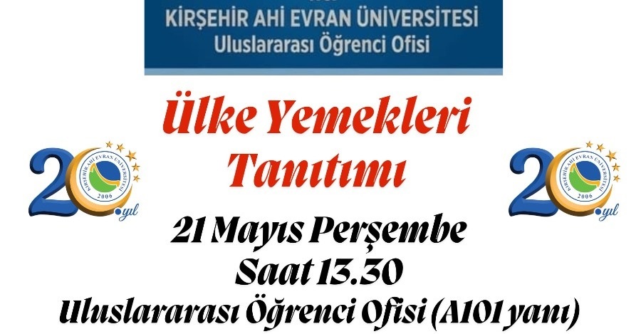 Ülke Yemekleri Tanıtım Programı