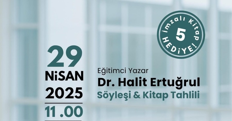 Eğitimci Yazar Dr. Halit Ertuğrul'u Konuk Ediyoruz
