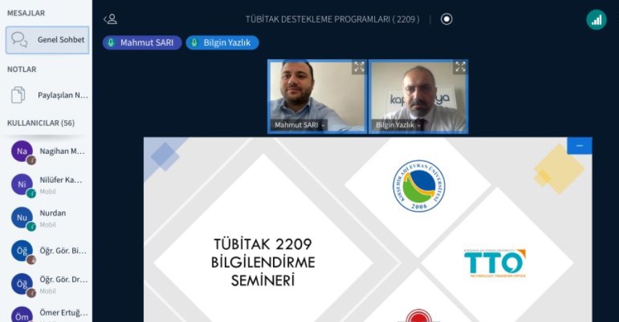 Tübitak 2209-A Üniversite Öğrencileri Araştırma Projeleri Destekleme Programı Ve 2209-B Üniversite Öğrencileri Sanayiye Yönelik Araştırma Projeleri Desteği Programı Kapsamındaki Proje Çağrılarına Yönelik Çevrim İçi Semineri