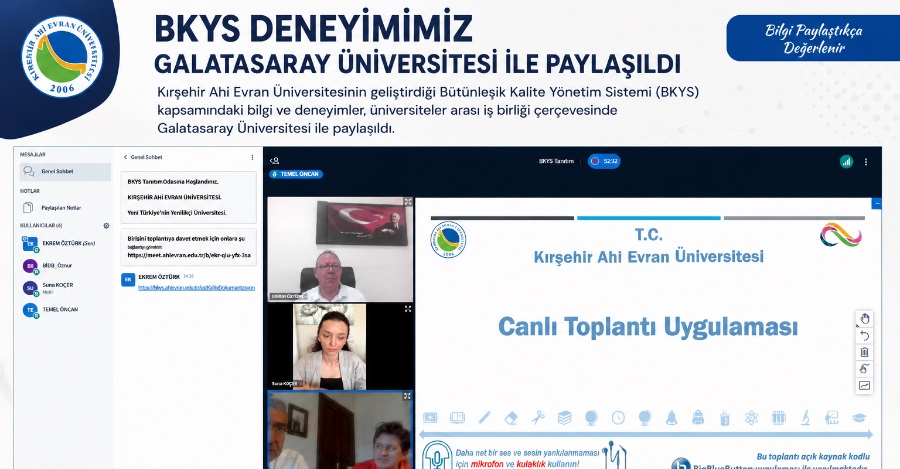 Üniversitemizin B K Y S Deneyimi Galatasaray Üniversitesi İle Paylaşıldı