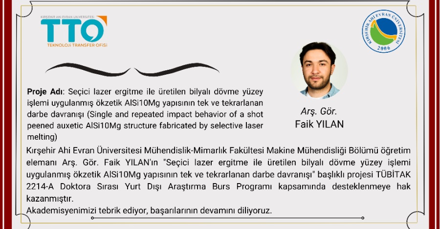 Akademisyenimizden Başarı