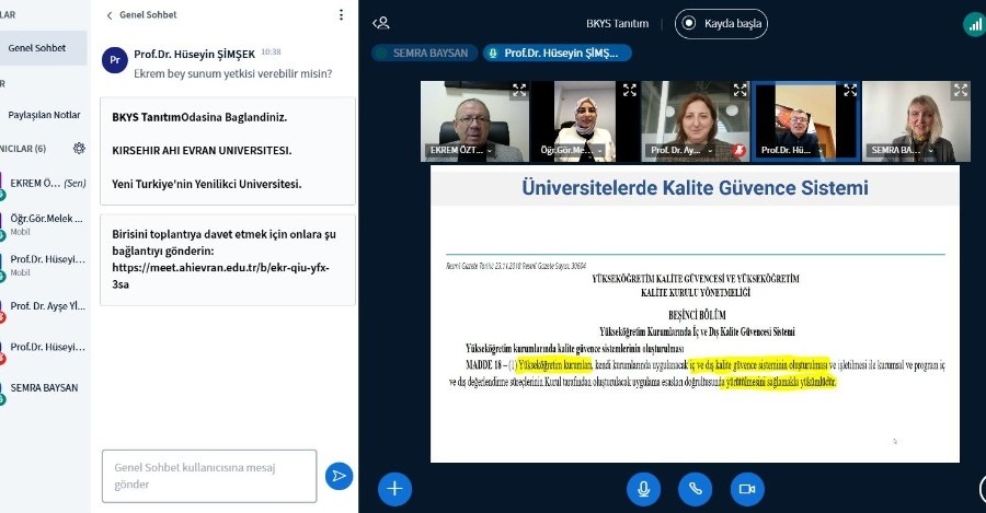 İstanbul Rumeli Üniversitesine Bütünleşik Kalite Yönetim Sistemi (Bkys) Tanıttıldı