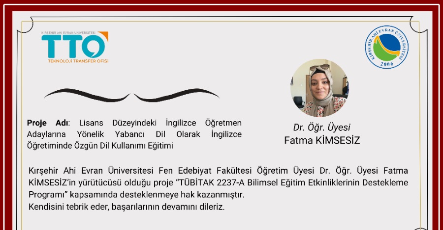 Akademisyenimizden Başarı