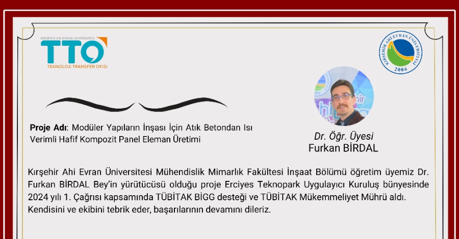 Üniversitemiz Akademisyeninden Başarı